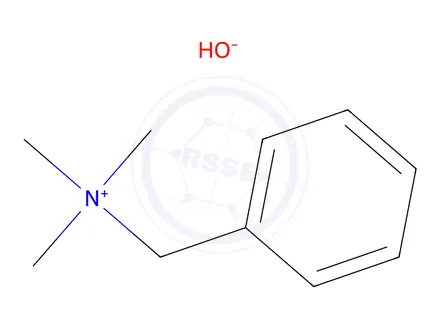 Chemical structure of Benzyltrimethylammonium Hydroxide