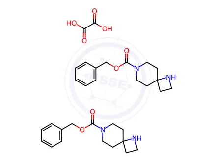 Chemical structure of Benzyl 1,7-diazaspiro[3.5]nonane-7-carboxylate hemioxalate
