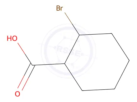 Chemical structure of 2-Bromocyclohexanecarboxylic acid