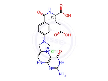 Chemical structure of 9,10-Dehydro Folitixorin Chloride