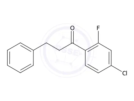 Chemical structure of 1-(4-Chloro-2-fluorophenyl)-3-phenylpropan-1-one