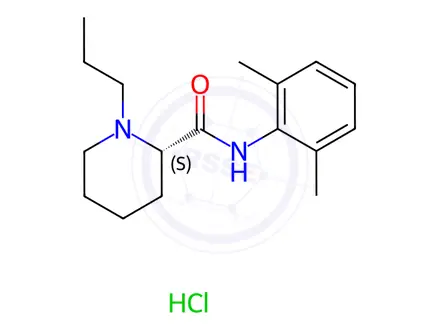 Chemical structure of Ropivacaine Hydrochloride
