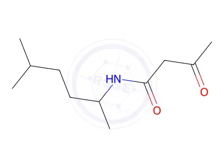 Chemical structure of N-(1,4-Dimethylpentyl)-acetoacetamide