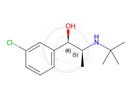 Chemical structure of Erythrohydrobupropion