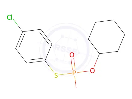 Chemical structure of O-Cyclohexyl O-methyl S-(4-chlorophenyl) phosphorothioate