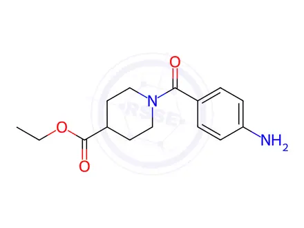 Chemical structure of Ethyl 1-(4-aminobenzoyl)piperidine-4-carboxylate