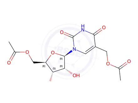 Chemical structure of 5'-O-Acetyl-5-acetyloxymethyluridine