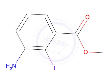 Chemical structure of Methyl 3-amino-2-iodobenzoate