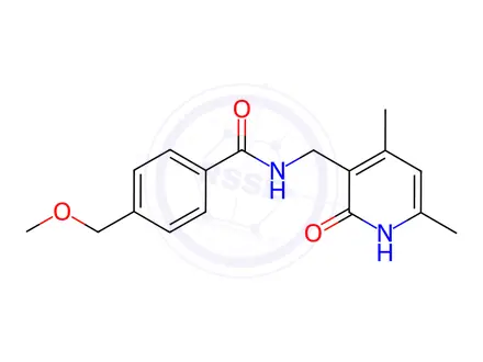 Chemical structure of BENZAMIDE, N-[(1,2-DIHYDRO-4,6-DIMETHYL-2-OXO-3-PYRIDINYL)METHYL]-4-(METHOXYMETHYL)-