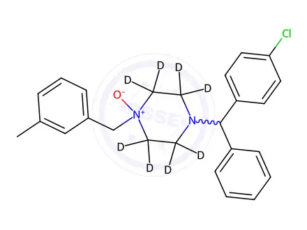 Chemical structure of Meclizine-d8 N'-Oxide