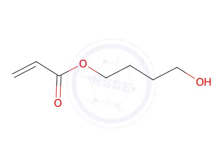 Chemical structure of 4-Hydroxybutyl Acrylate(stabilized with MEHQ)