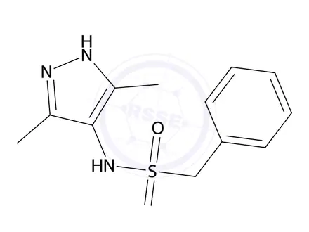 Chemical structure of N-(3,5-Dimethyl-1H-pyrazol-4-yl)-1-phenylmethanesulfonamide