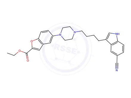 Chemical structure of Vilazodone Ethyl Ester Dihydrochloride