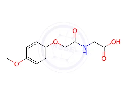 Chemical structure of [2-(4-Methoxy-phenoxy)-acetylamino]-acetic acid