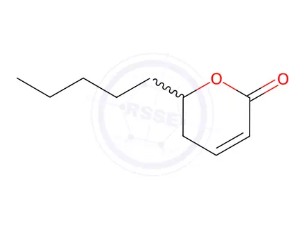 Chemical structure of 5,6-Dihydro-6-pentyl-2H-pyran-2-one