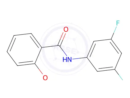 Chemical structure of N-(3,5-Difluorophenyl)-2-MethoxybenzaMide, 97%