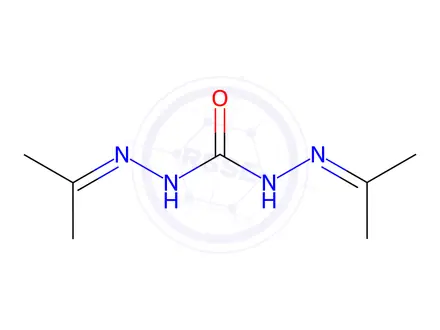 Chemical structure of N',2-Di(propan-2-ylidene)hydrazine-1-carbohydrazide