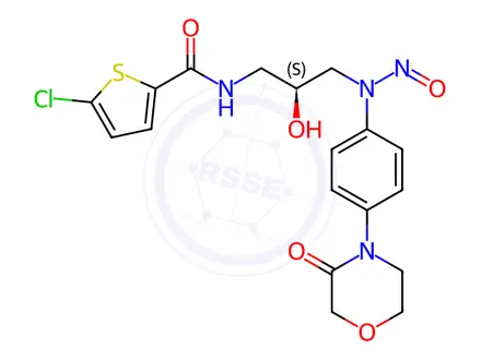 Chemical structure of N-nitroso-rivaroxabanamide