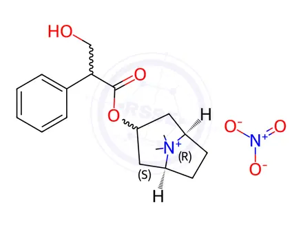 Chemical structure of Atropine Methyl Nitrate