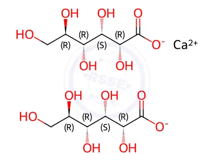 Chemical structure of Calcium gluconate