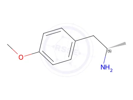 Chemical structure of Benzeneethanamine, 4-methoxy-alpha-methyl-, (alphaS)-