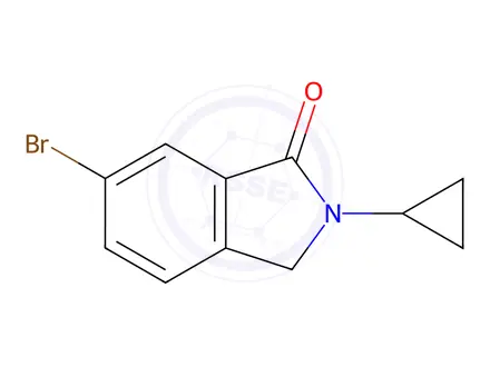 Chemical structure of 6-Bromo-2-cyclopropylisoindolin-1-one