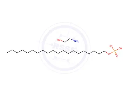 Chemical structure of 1-Eicosanol, phosphate, compd. with 2-aminoethanol