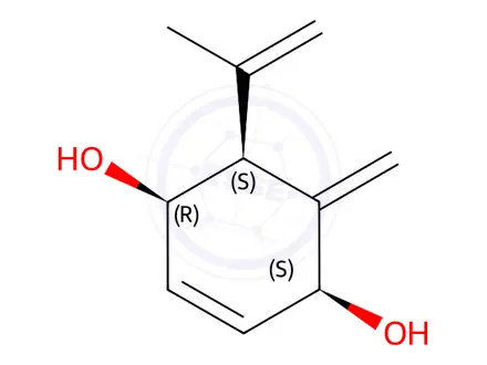 Chemical structure of piquerol A