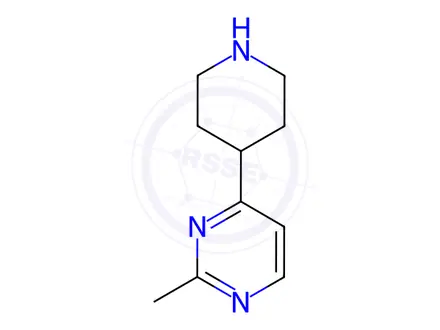 Chemical structure of 2-Methyl-4-(4-piperidinyl)pyrimidine Dihydrochloride