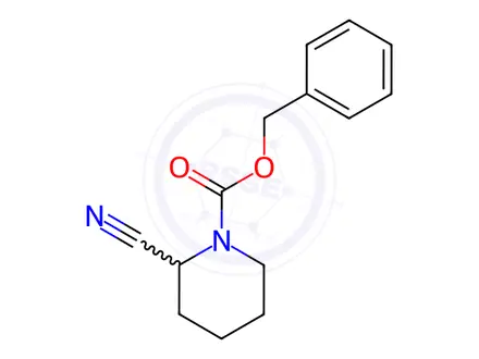 Chemical structure of Benzyl 2-cyanopiperidine-1-carboxylate