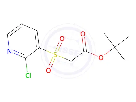 Chemical structure of Tert-butyl 2-((2-chloropyridin-3-yl)sulfonyl)acetate