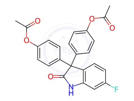 Chemical structure of Oxyphenisatin Diacetate Impurity 13