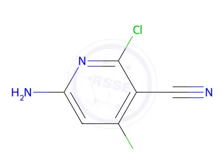 Chemical structure of 6-Amino-2,4-dichloronicotinonitrile