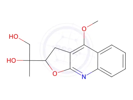 Chemical structure of 2-(4-METHOXY-2,3-DIHYDRO-FURO[2,3-B]QUINOLIN-2-YL)-PROPANE-1,2-DIOL