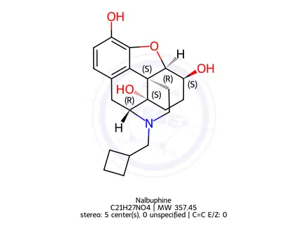 Chemical structure of NALBUPHINE