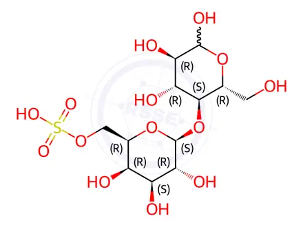 Chemical structure of Lactose 6’-Sulfate
