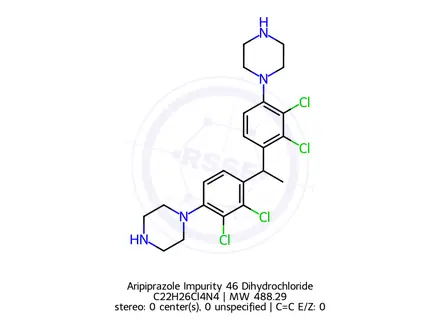 Chemical structure of Aripiprazole Impurity 46 Dihydrochloride