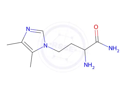 Chemical structure of 2-Amino-4-(4,5-dimethyl-1h-imidazol-1-yl)butanamide