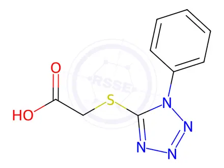 Chemical structure of [(1-Phenyl-1H-tetrazol-5-yl)thio]acetic acid