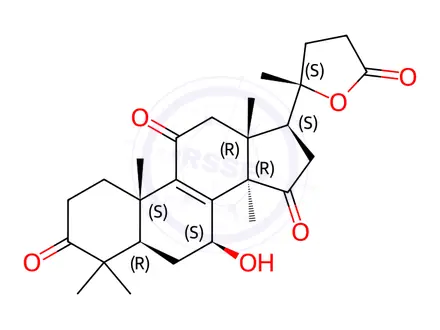 Chemical structure of Ganolactone A