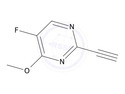 Chemical structure of 2-Ethynyl-5-fluoro-4-methoxypyrimidine