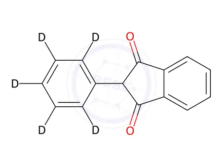 Chemical structure of Phenindione D5