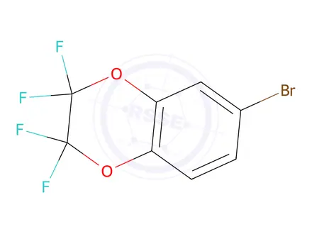 Chemical structure of 6-BROMO-2,2,3,3-TETRAFLUORO-1,4-BENZODIOXAN