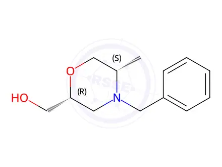 Chemical structure of ((2R,5S)-4-benzyl-5-methylmorpholin-2-yl)methanol
