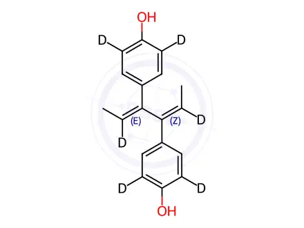 Chemical structure of Dienestrol-d4