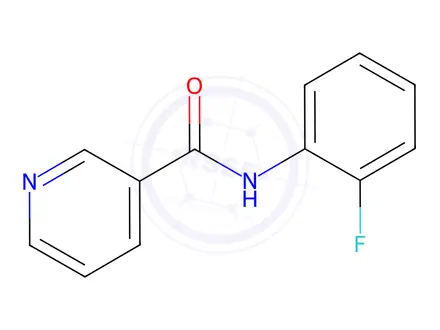 Chemical structure of n-(2-Fluorophenyl)nicotinamide