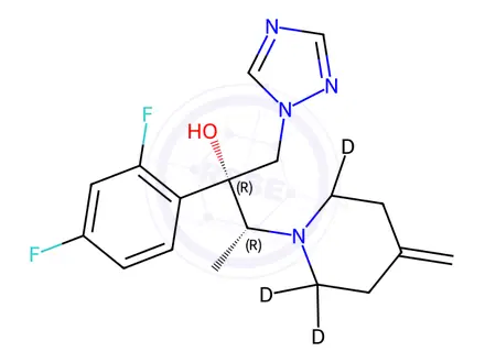 Chemical structure of Efinaconazole Impurity 88-d4