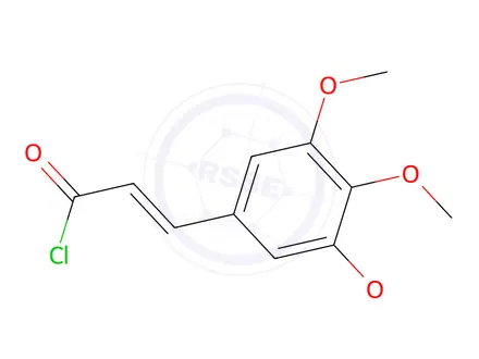 Chemical structure of (E)-3-(3,4,5-Trimethoxyphenyl)acryloyl chloride