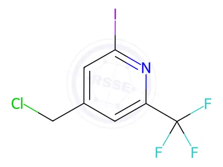 Chemical structure of 4-(Chloromethyl)-2-iodo-6-(trifluoromethyl)pyridine