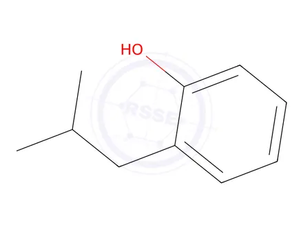 Chemical structure of 2-(2-Methylpropyl)phenol